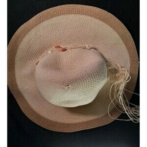 Shoe Shack Straw Summer Hat Tropical Beige One Size Fits Most